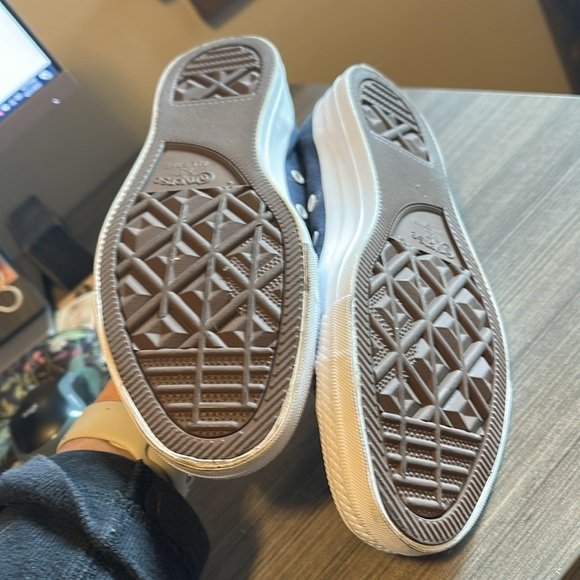 Like New Converse Navy & Orange Sneakers - Picture 7 of 7